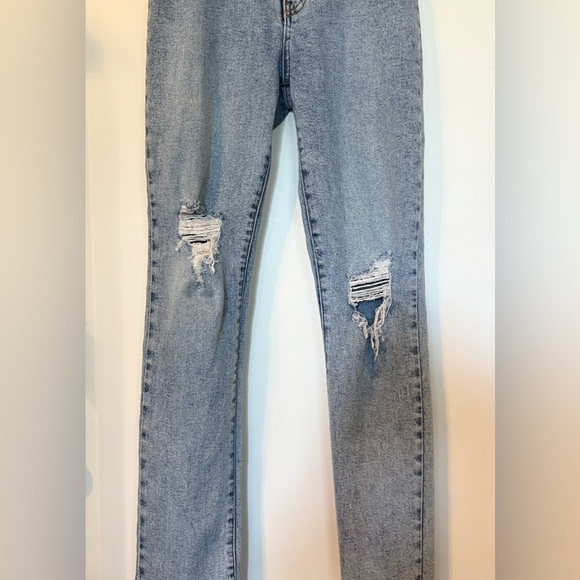 REVICE Uptown Rising Star High Rise Distressed Light Denim Blue Jeans- Size 26 - Picture 6 of 10